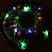 Lighted Wreath Cake - lights out
